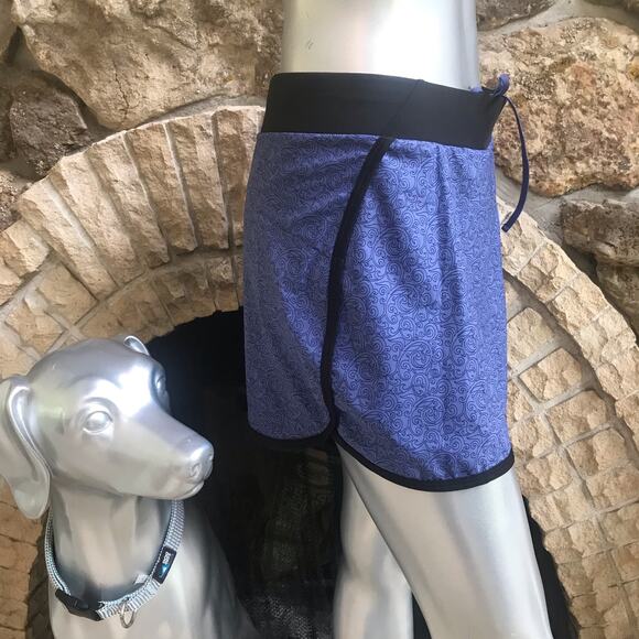 REI Blue Patterned Skirt Skort Back Zipped Pocket Women's Size Small - Picture 4 of 7